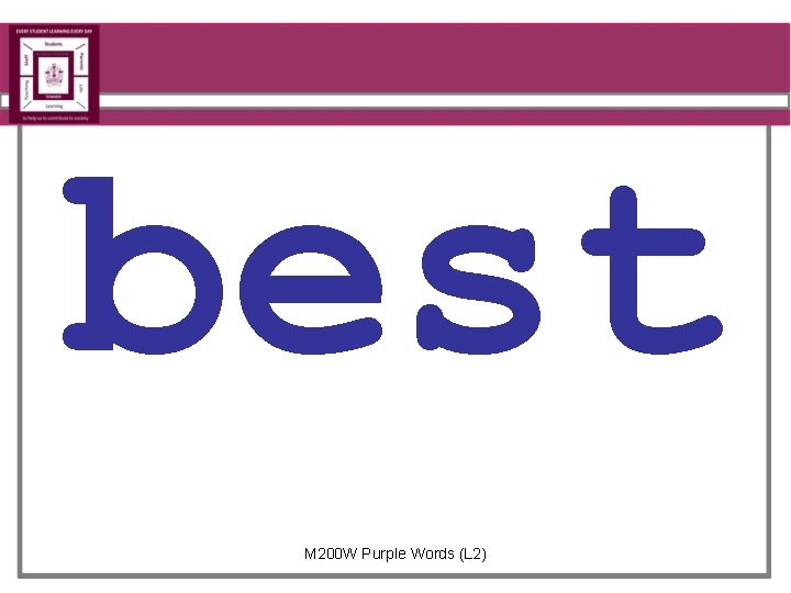 best M 200 W Purple Words (L 2) 