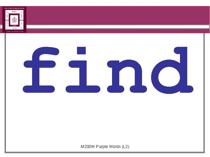 find M 200 W Purple Words (L 2) 