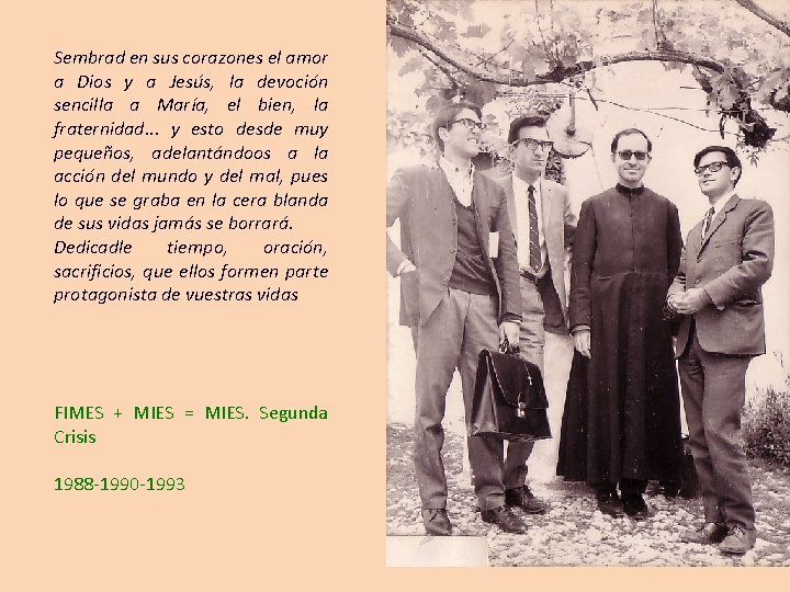 Sembrad en sus corazones el amor a Dios y a Jesús, la devoción sencilla Sembrad en sus corazones el amor a Dios y a Jesús, la devoción sencilla