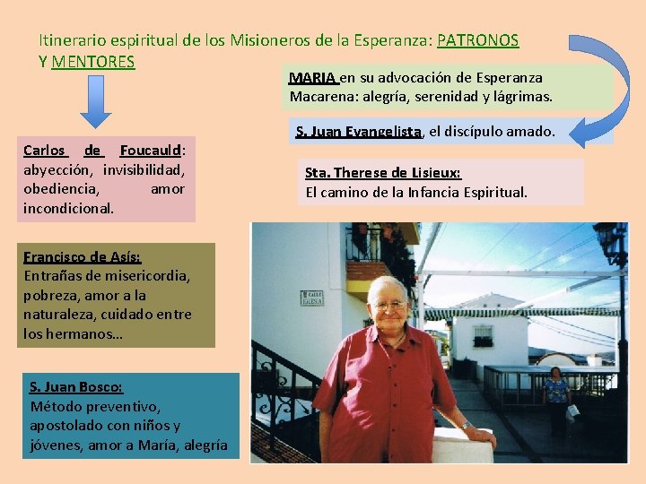 Itinerario espiritual de los Misioneros de la Esperanza: PATRONOS Y MENTORES MARIA en su Itinerario espiritual de los Misioneros de la Esperanza: PATRONOS Y MENTORES MARIA en su
