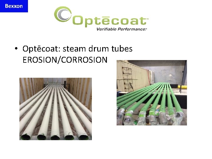  • Optēcoat: steam drum tubes EROSION/CORROSION 