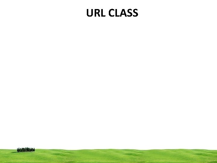 URL CLASS CSI 3125, Preliminaries, page 41 