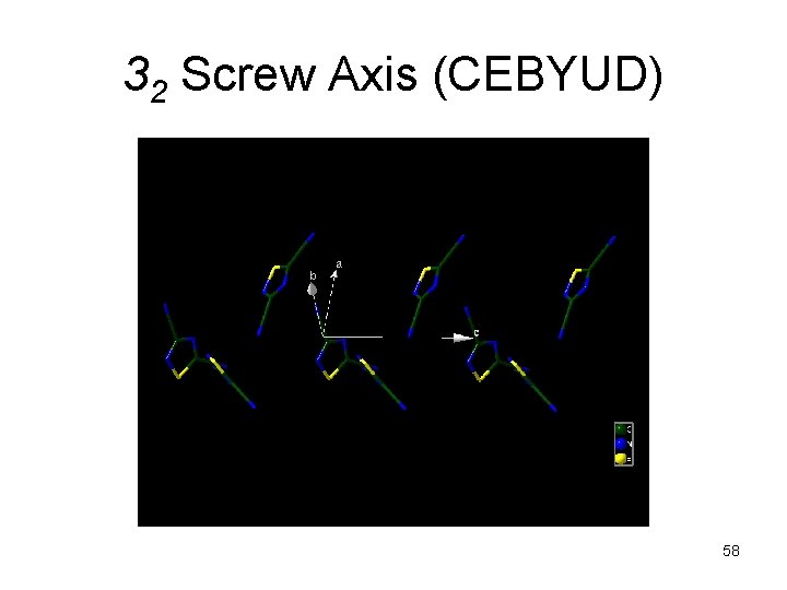 32 Screw Axis (CEBYUD) 58 