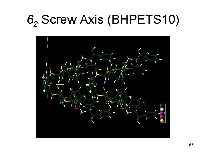 62 Screw Axis (BHPETS 10) 63 