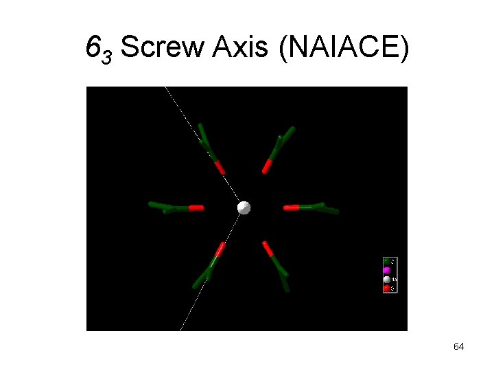 63 Screw Axis (NAIACE) 64 