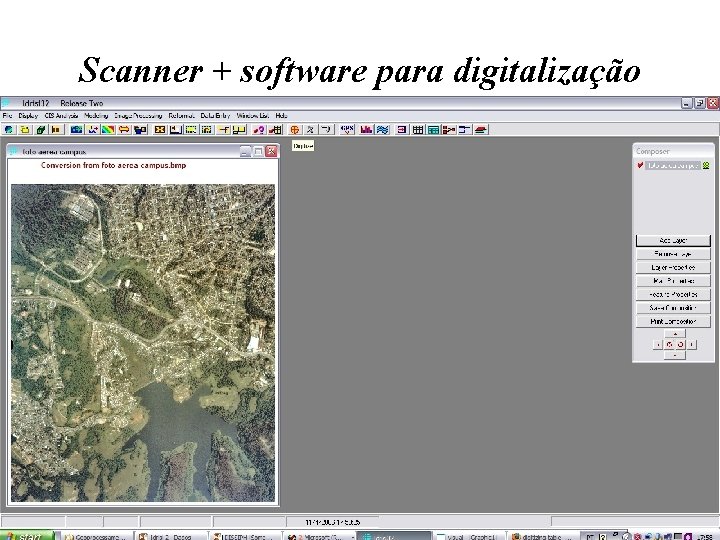 Scanner + software para digitalização 