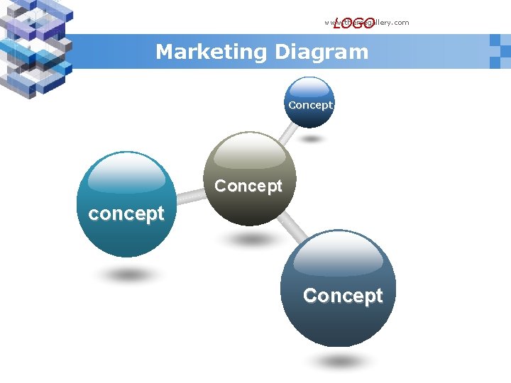 LOGO www. themegallery. com Marketing Diagram Concept concept Concept 