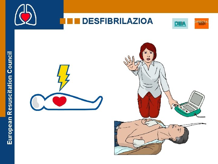 European Resuscitation Council DESFIBRILAZIOA DEA DIRECTA 3 