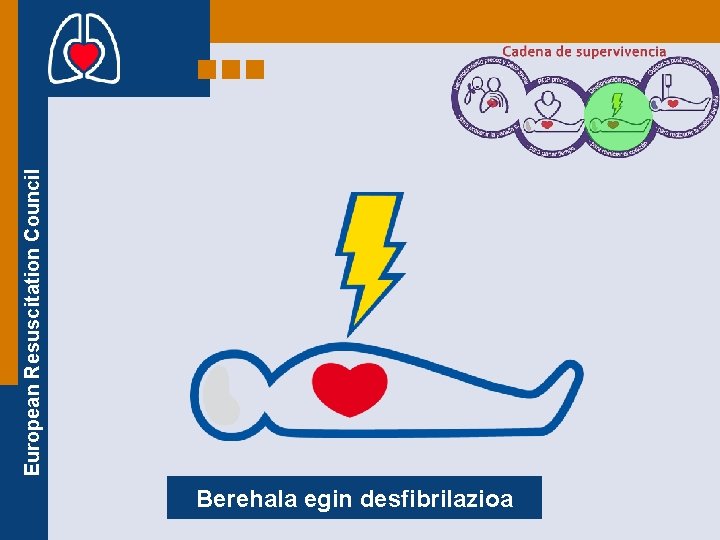 Berehala egin desfibrilazioa European Resuscitation Council 