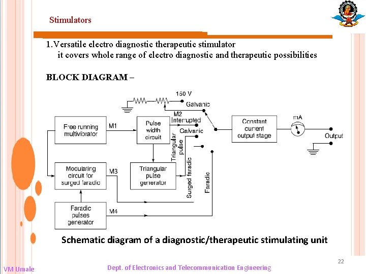 Stimulators 1. Versatile electro diagnostic therapeutic stimulator it covers whole range of electro diagnostic