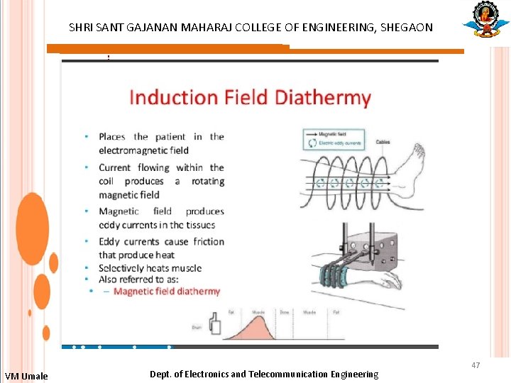 SHRI SANT GAJANAN MAHARAJ COLLEGE OF ENGINEERING, SHEGAON : VM Umale Dept. of Electronics