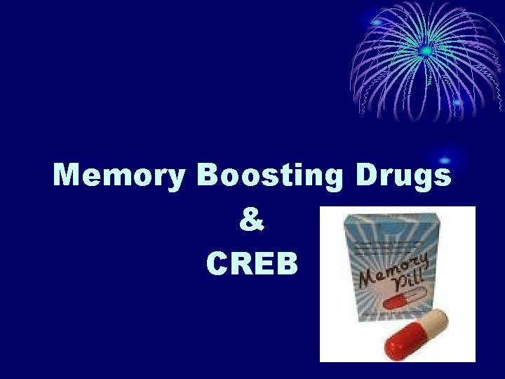 Memory Boosting Drugs & CREB Memory Boosting Drugs & CREB