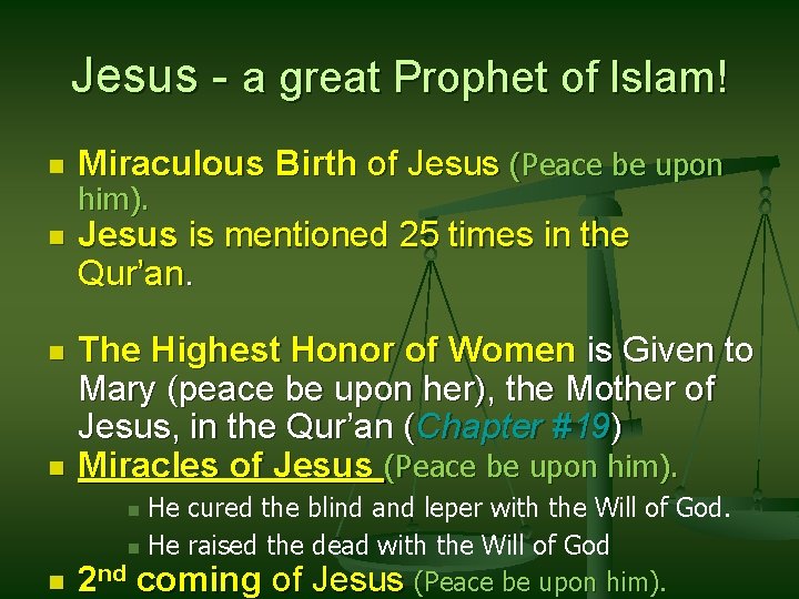 Jesus - a great Prophet of Islam! n Miraculous Birth of Jesus (Peace be Jesus - a great Prophet of Islam! n Miraculous Birth of Jesus (Peace be