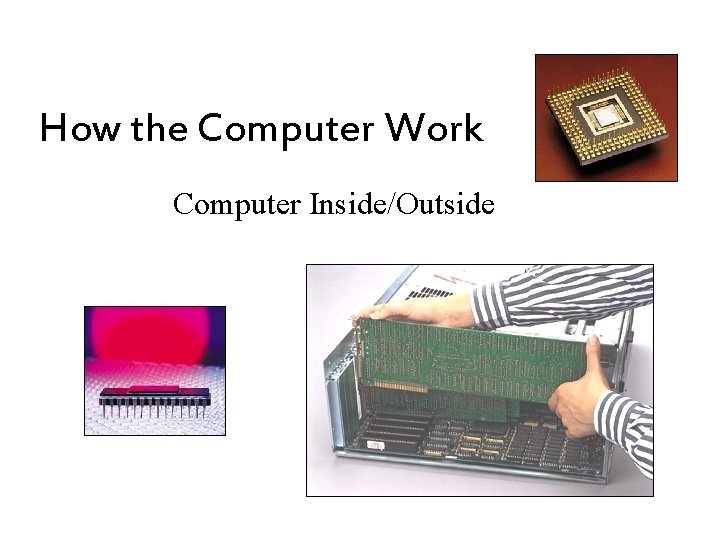 How the Computer Work Computer Inside/Outside 