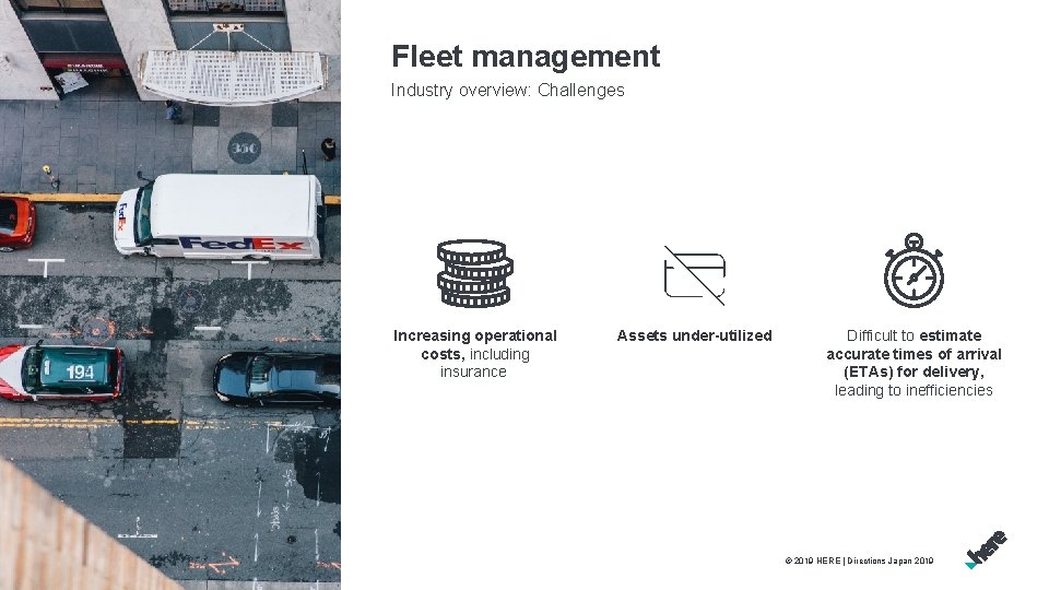 Fleet management Industry overview: Challenges Increasing operational costs, including insurance 8 Assets under-utilized Difficult Fleet management Industry overview: Challenges Increasing operational costs, including insurance 8 Assets under-utilized Difficult