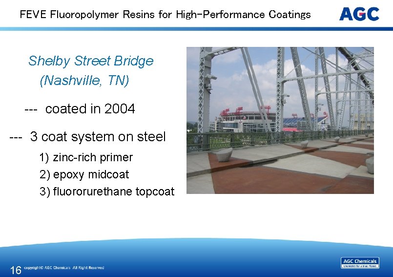 FEVE Fluoropolymer Resins for High-Performance Coatings Shelby Street Bridge (Nashville, TN) --- coated in