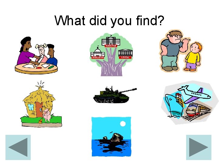 What did you find? 