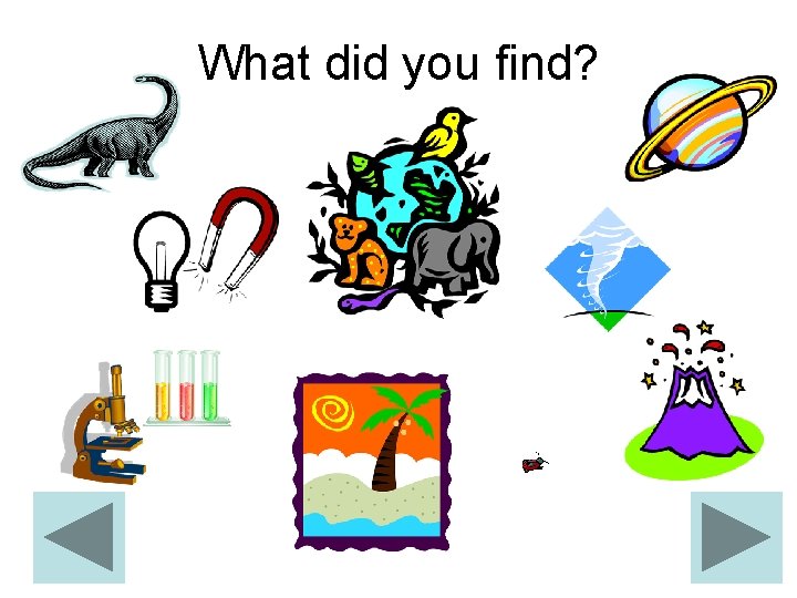 What did you find? 