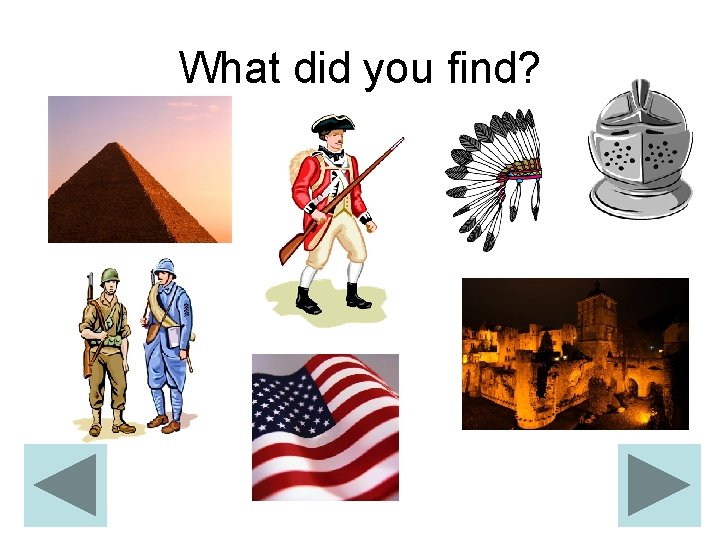 What did you find? 