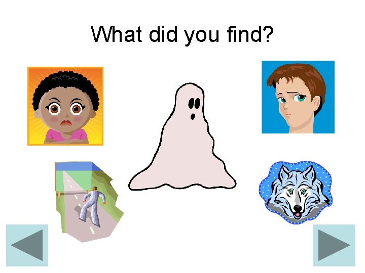 What did you find? 