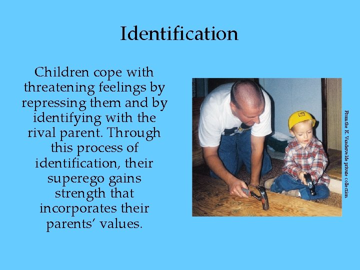 Identification From the K. Vandervelde private collection Children cope with threatening feelings by repressing Identification From the K. Vandervelde private collection Children cope with threatening feelings by repressing