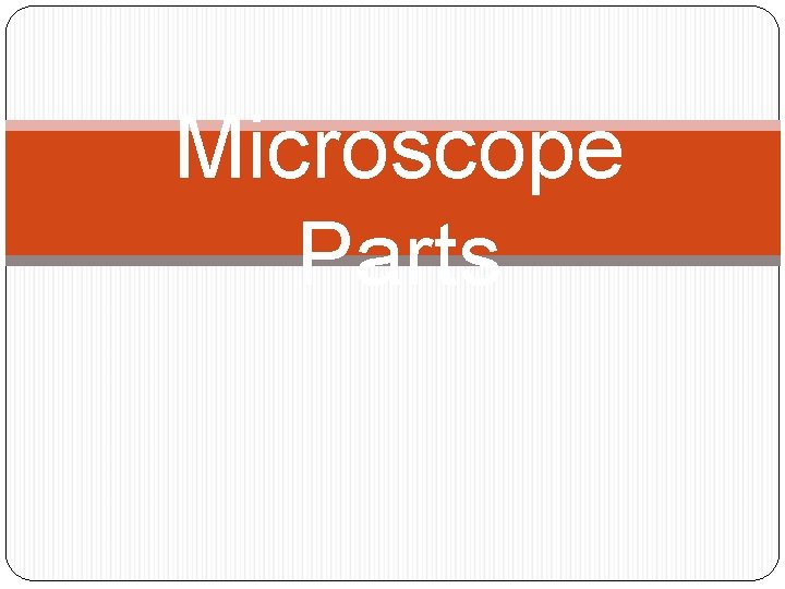 Microscope Parts 