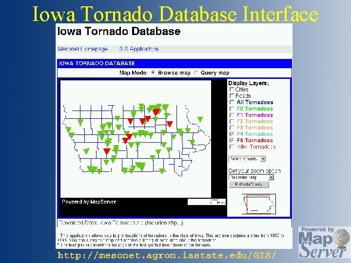 Iowa Tornado Database Interface 