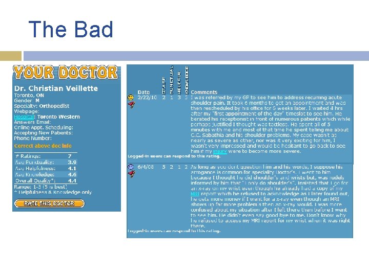 The Bad The Bad