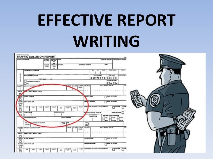 EFFECTIVE REPORT WRITING 