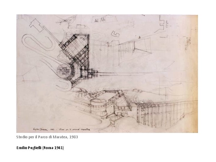 Studio per il Parco di Maratea, 1983 Emilio Puglielli (Roma 1941) 