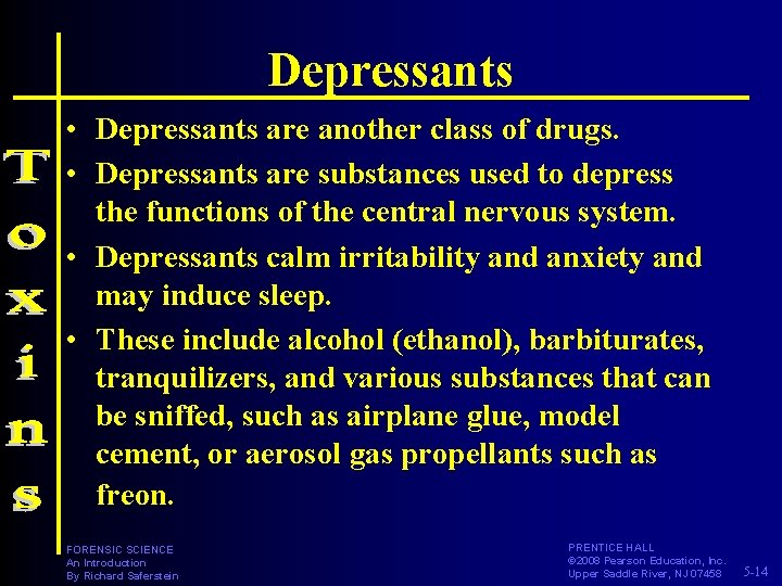 Depressants • Depressants are another class of drugs. • Depressants are substances used to