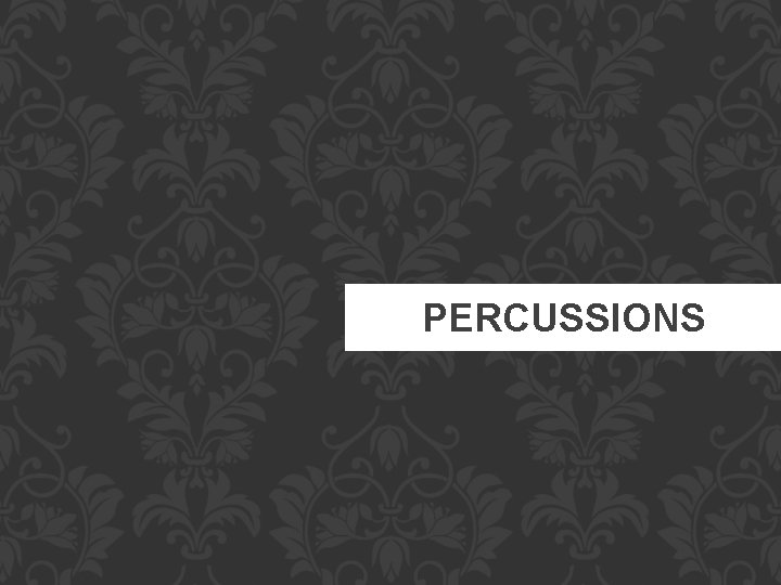 PERCUSSIONS 