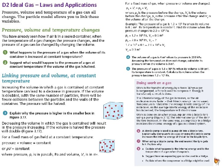 D 2 Ideal Gas – Laws and Applications Animated Science 2018 