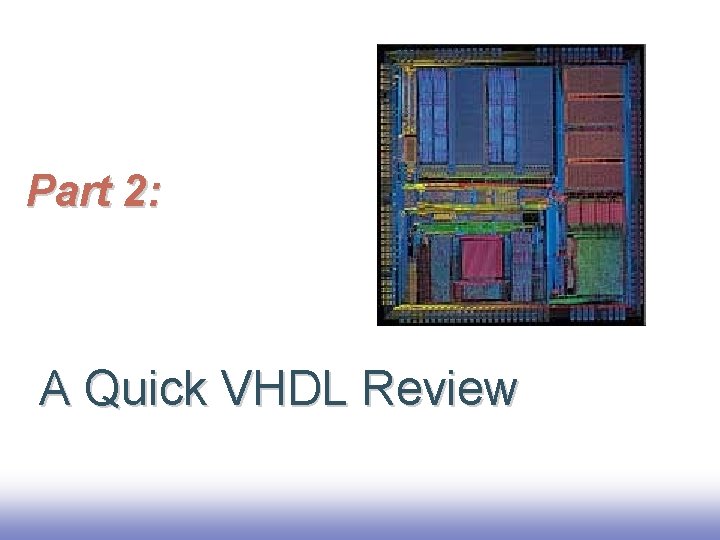 Part 2: A Quick VHDL Review 