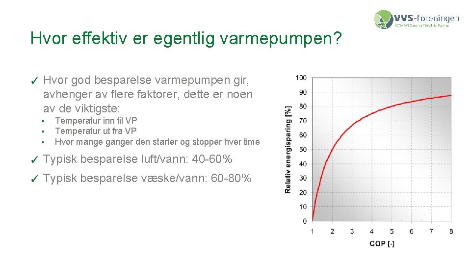 Hvor effektiv er egentlig varmepumpen? ✓ Hvor god besparelse varmepumpen gir, avhenger av flere