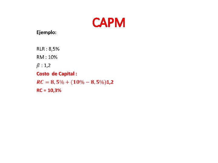 CAPM 