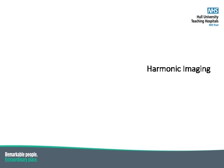 Harmonic Imaging 