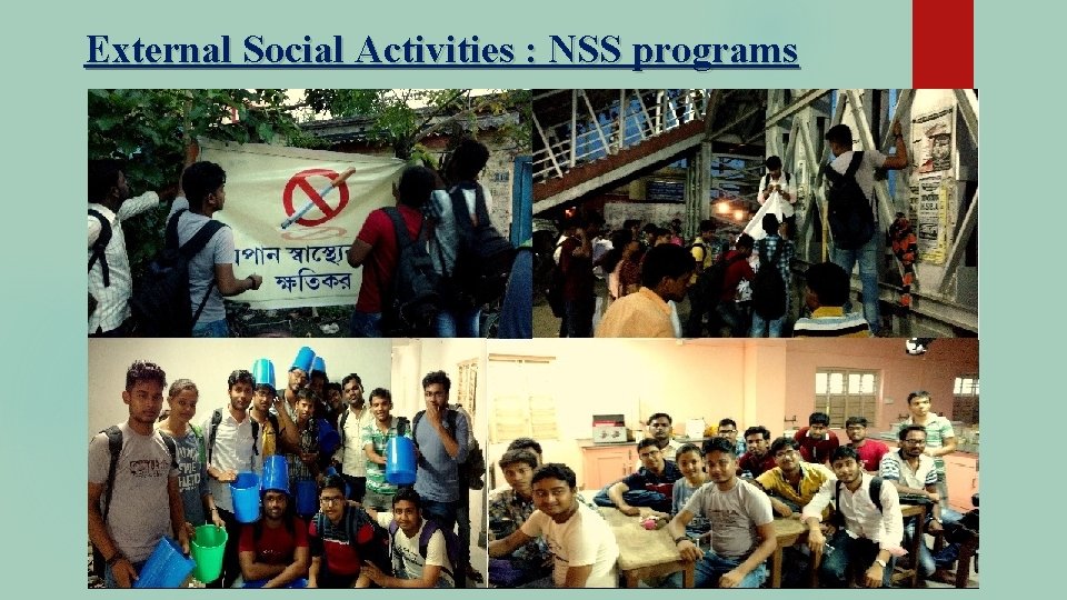 External Social Activities : NSS programs 