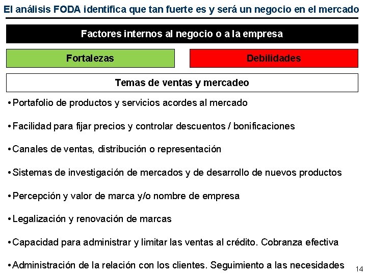 Como aprovechar el anlisis FODA para la planificacin