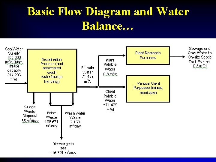 Basic Flow Diagram and Water Balance… 