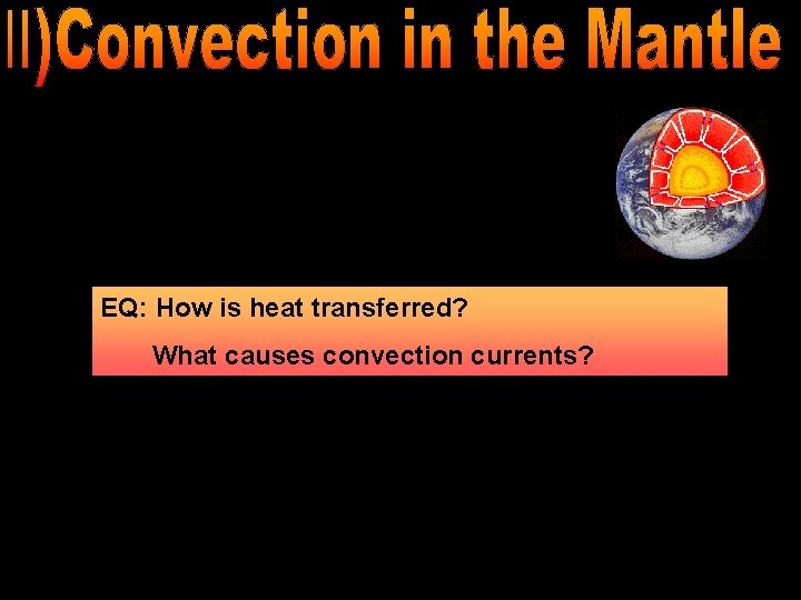 EQ: How is heat transferred? What causes convection currents? 