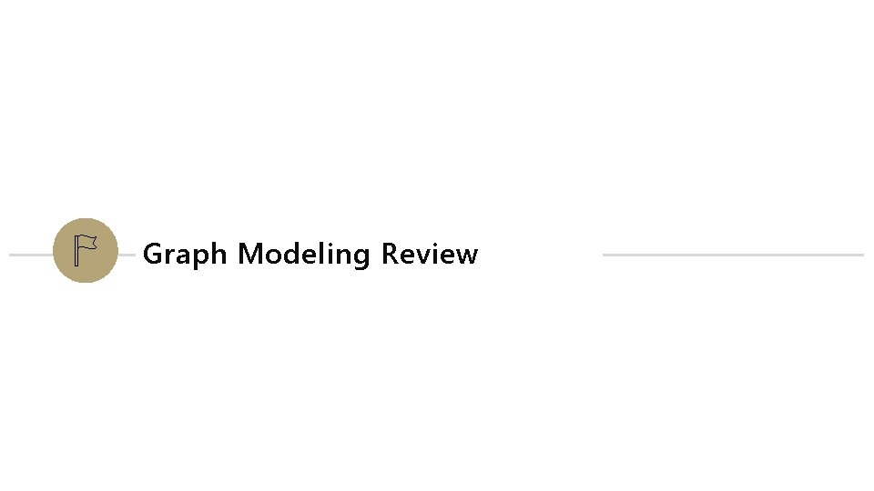 Graph Modeling Review 