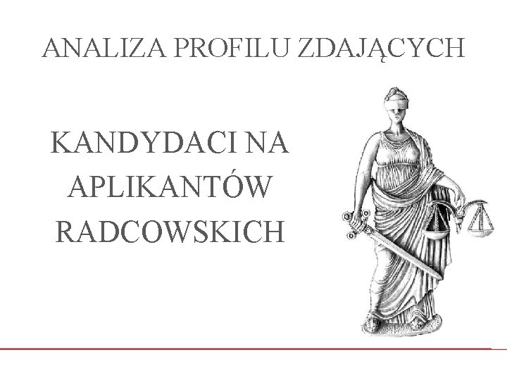 ANALIZA PROFILU ZDAJĄCYCH KANDYDACI NA APLIKANTÓW RADCOWSKICH 