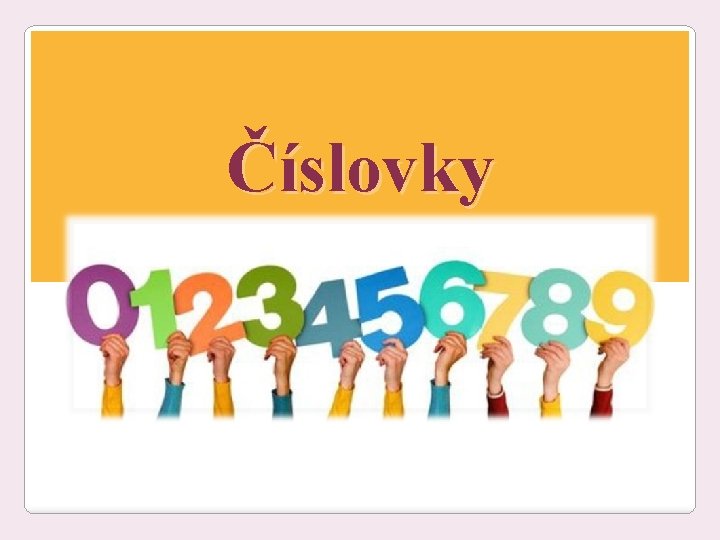 Číslovky 