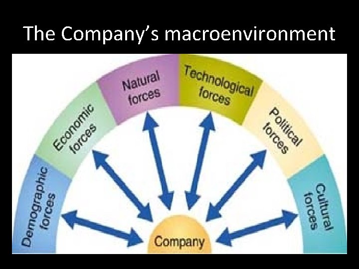 The Company’s macroenvironment 