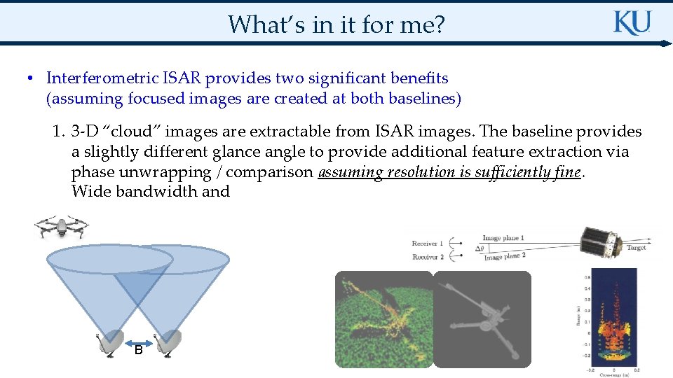 What’s in it for me? • Interferometric ISAR provides two significant benefits (assuming focused
