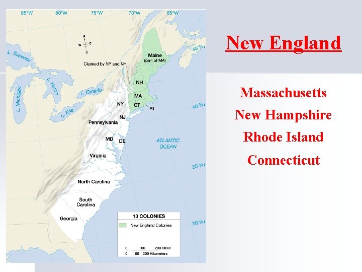 New England Massachusetts New Hampshire Rhode Island Connecticut 