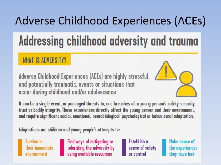 Adverse Childhood Experiences (ACEs) 