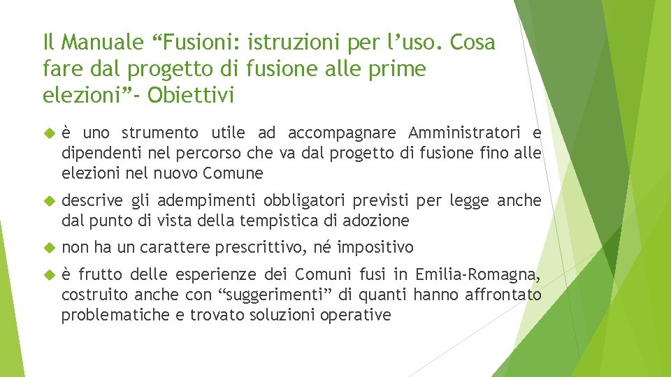 Il Manuale “Fusioni: istruzioni per l’uso. Cosa fare dal progetto di fusione alle prime