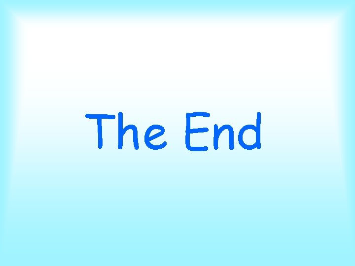 The End 